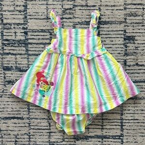 Disney Baby Tie-Dye The Little Mermaid Ariel Dress Size 9-12M